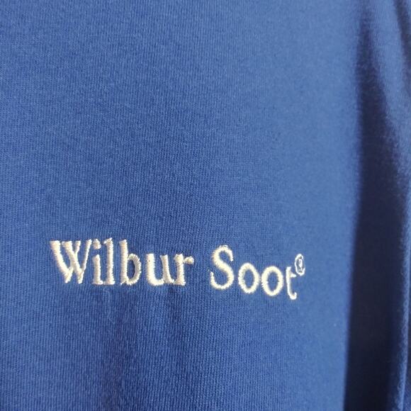 WILBUR SOOT Long Sleeve T-Shirt NAVY Rainbow Stripe Embroidered Official Size M - Picture 6 of 9